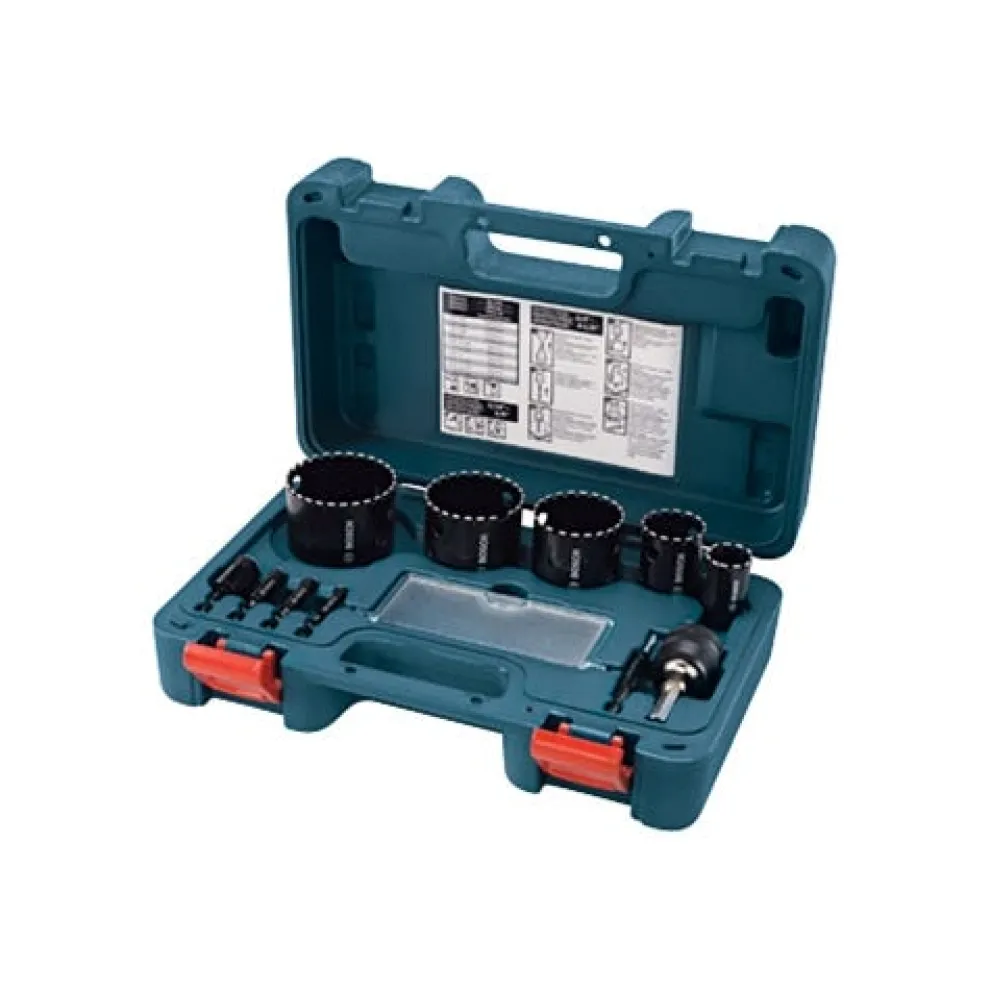 Bosch 11 Piece Diamond Hole Saw Kit HDG11