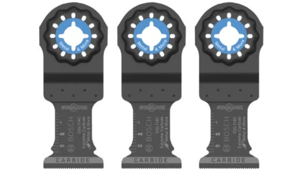 Bosch 1-1/4" Starlock Oscillating Multi Tool Carbide Plunge Cut Blade 3 pk OSL114C-3