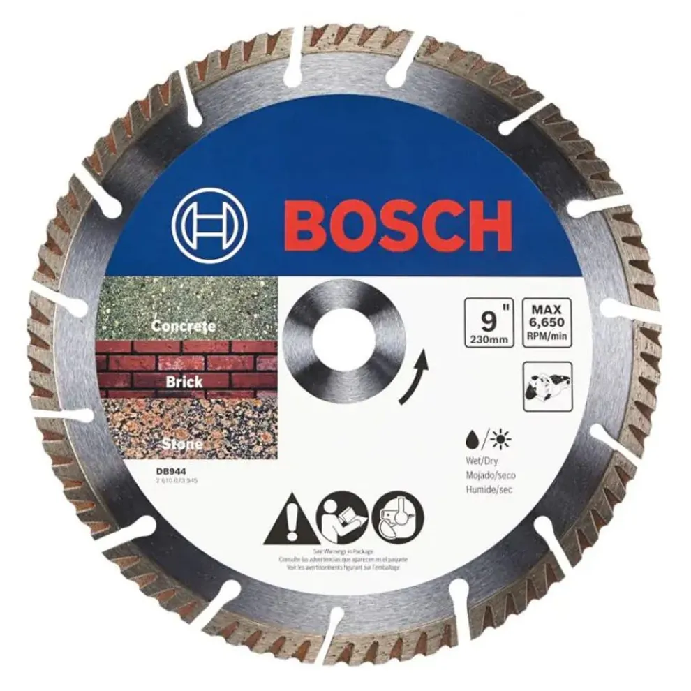 Bosch Power Tools 9" Turbo Segmented Rim Diamond Blade DB944