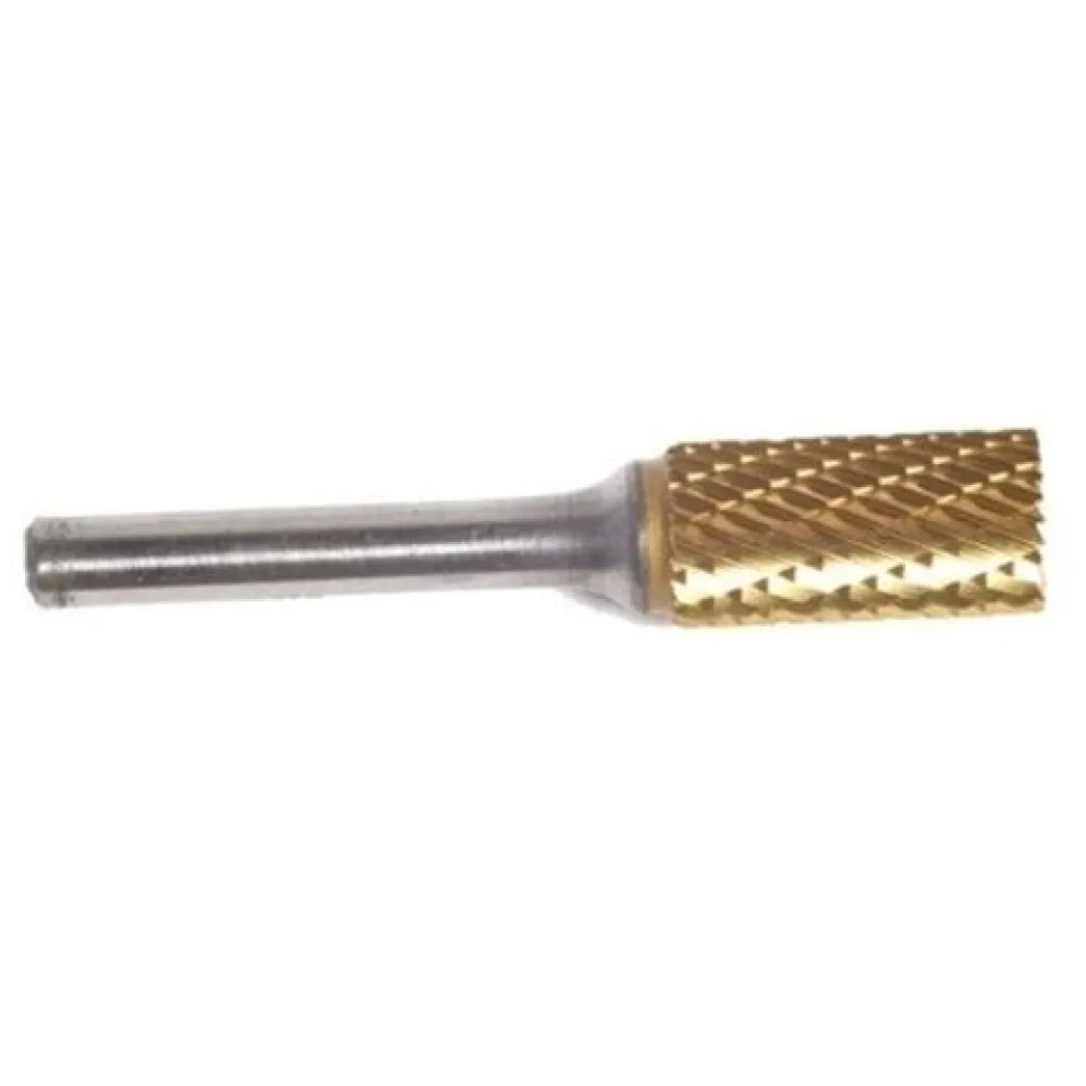 Champion Titanium Coated Solid Carbide Die Grinder Burs Cylinder 1/2 x 1" SA5-IPAC