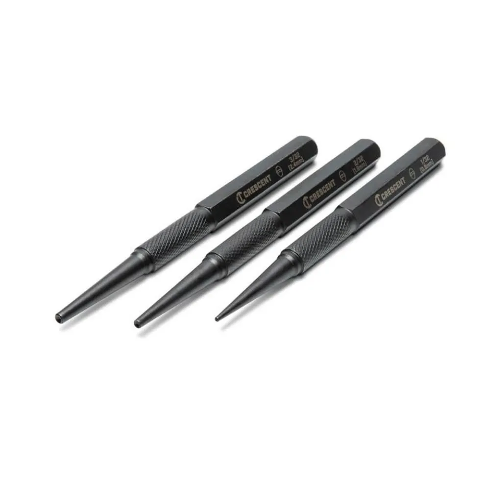 Crescent 3 Piece Steel Nail Punch Set CNPS12332S