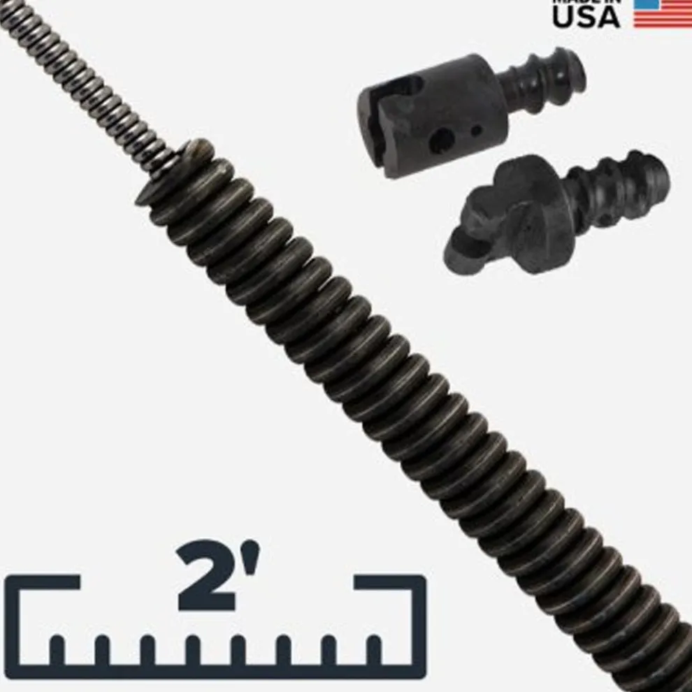 DCD 3/4" X 2' No Tension Flexible Leader O.W. Wire Core With One E8101 And One E8104 84002R