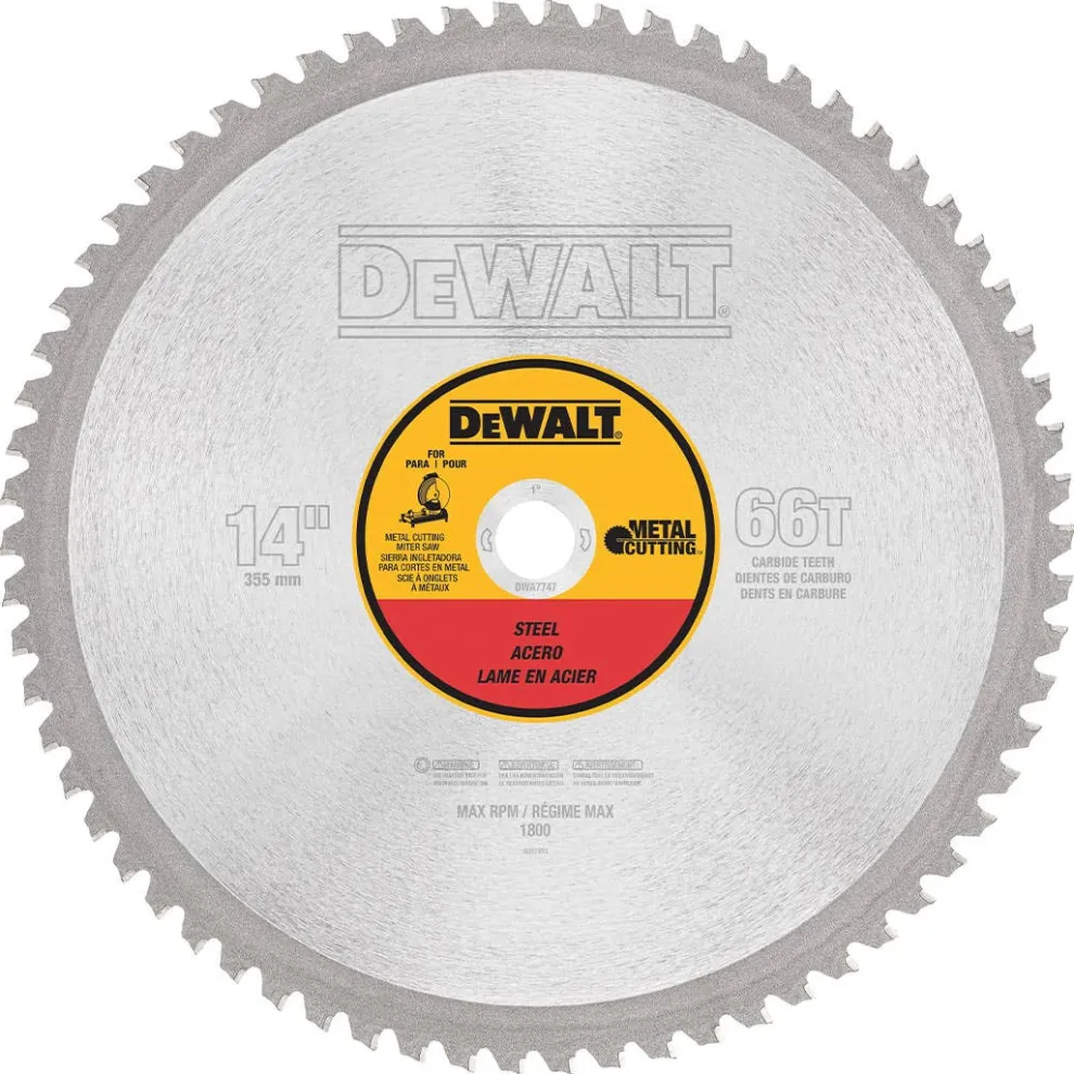 DeWalt 14" Metal Cutting Saw Blade DWA7747