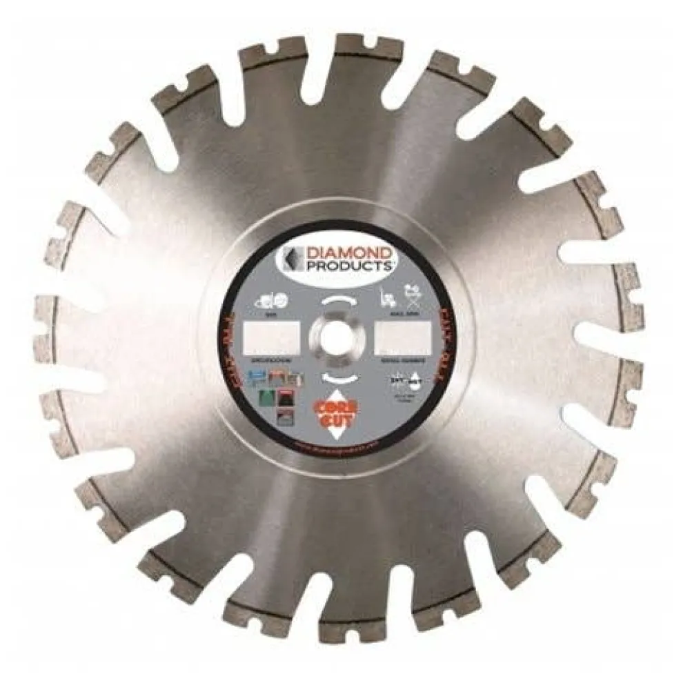 Diamond Products 14" x .125" Cut-All Wet/Dry Ultra High Speed Blade H8CAU Concrete 21927