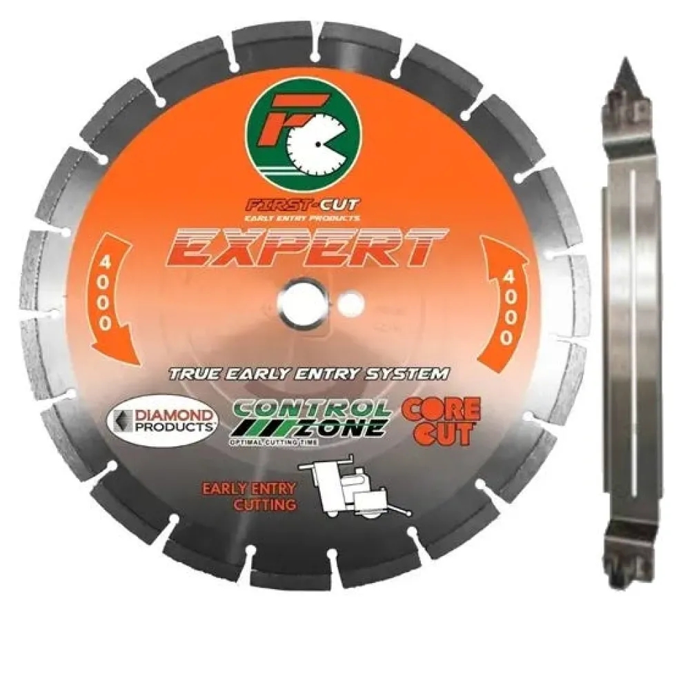 Diamond Products 6" x .095" First-Cut / Soff-Cut Early Entry Concrete Saw Blade w/ Skid Plate 64150
