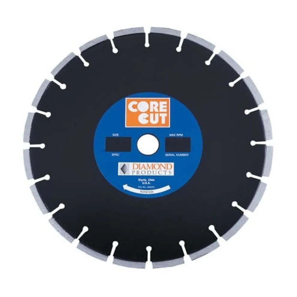 Diamond Products 24" x .140" Premium Black Masonry Blade 1" Arbor 40802