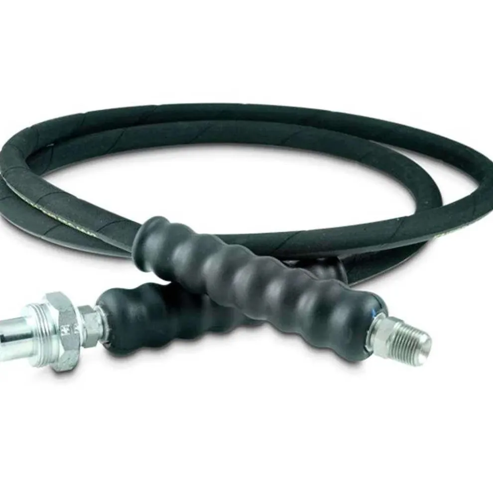 Enerpac 6', Heavy-duty Rubber High Pressure Hydraulic Hose HC9206
