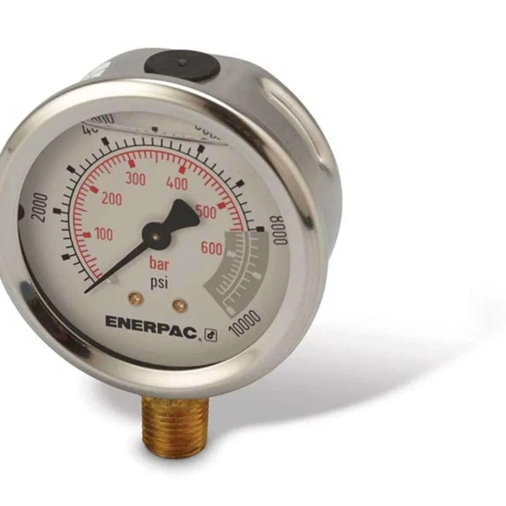 Enerpac 10,000 Maximum PSI Hydraulic Pressure Gauge G2535L