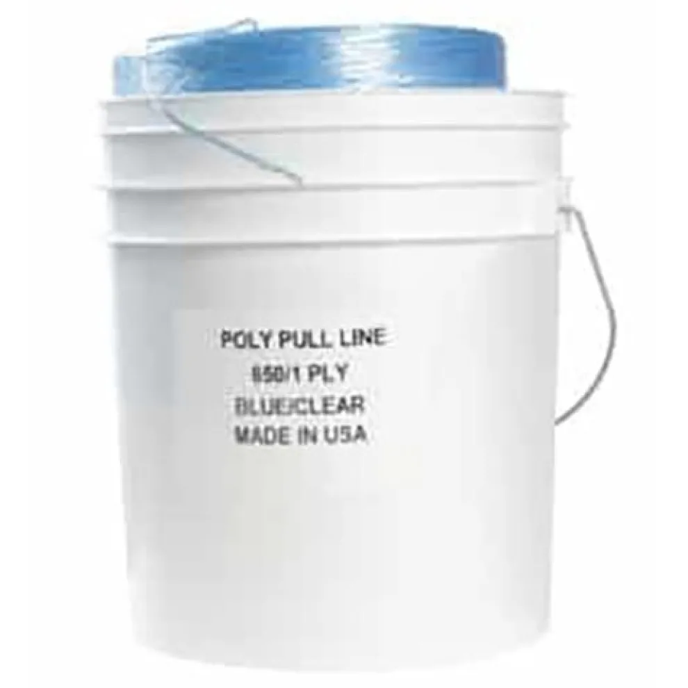 Erin Rope 6500' Poly Pulling Twine Blue/White Bucket SRPT6500B