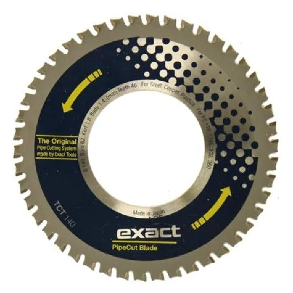 Exact TCT 140 Pipe Cutting 5.5" Blade Carbide Steel (fits 170, 220, 280, 360, 460) 7010486