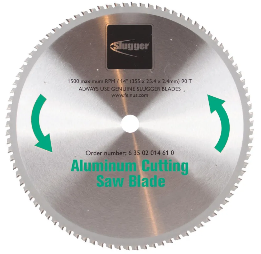 Fein Slugger 14" Aluminum & Thin Metal Cutting Saw Blade 90 Teeth 63502014610