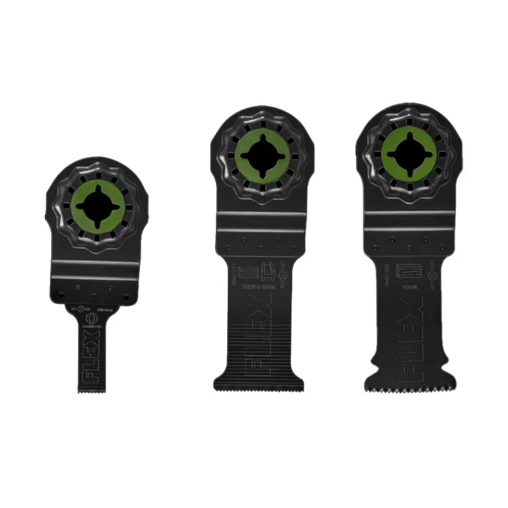 Flex 3 Piece Oscillating Accessory Plunge Cutting Blade Set FAM40101-3