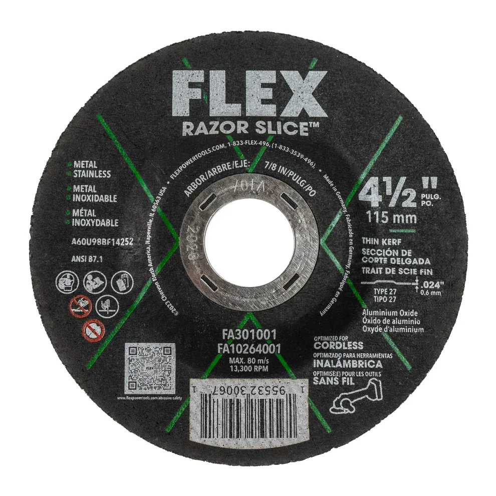 FLEX 4-1/2" Razor Slice™ Cut-Off Disc FA301001