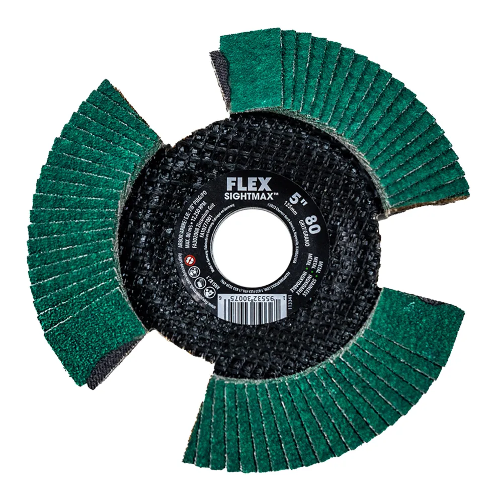 FLEX 5" Sightmax™ 80 Grit Flap Disc FA302008