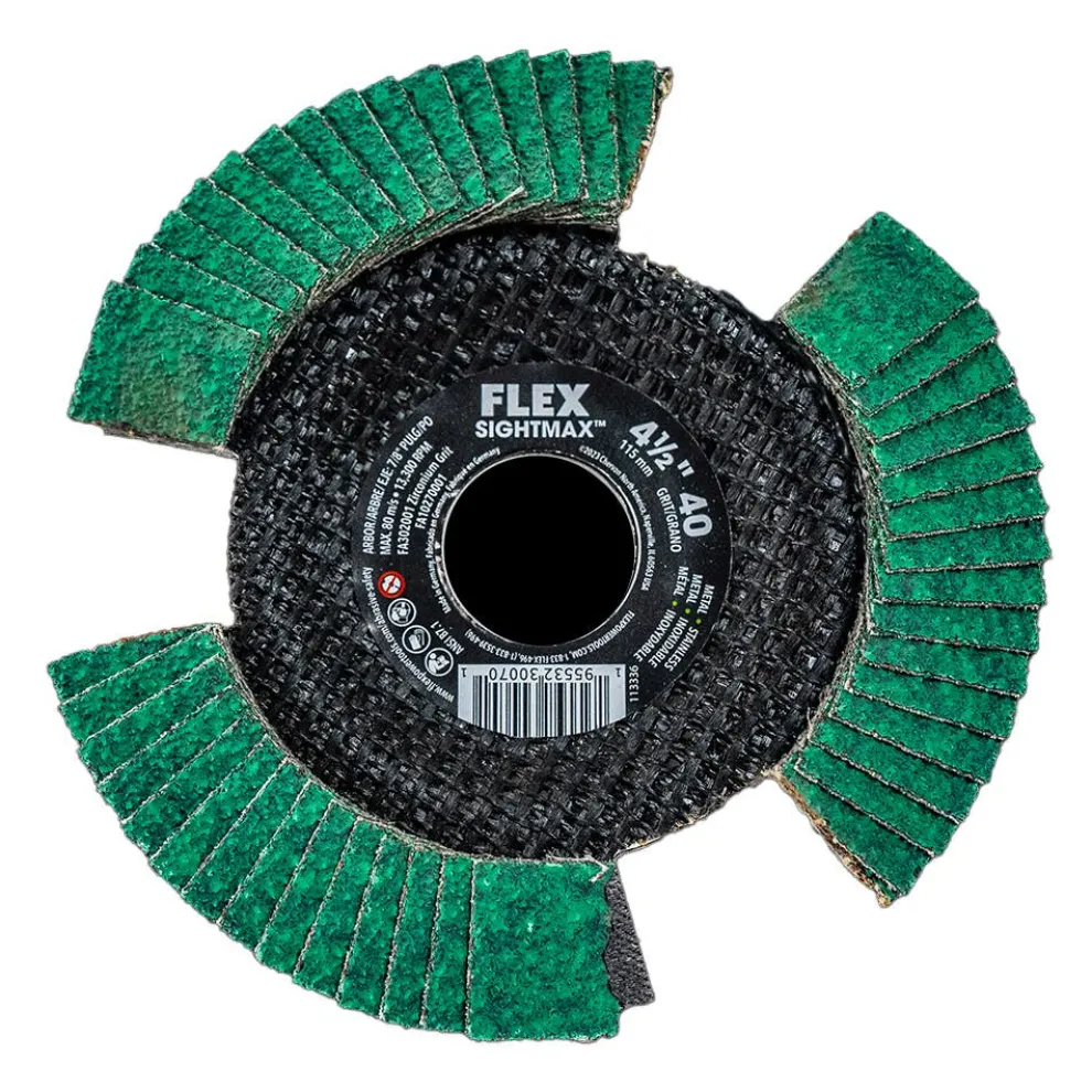FLEX 4-1/2" SIGHTMAX 40 Grit Flap Disc FA302001