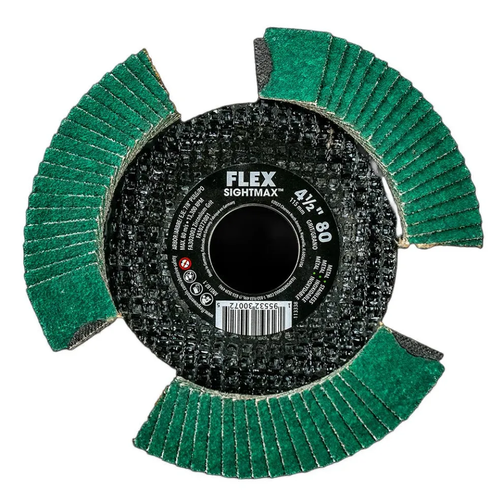 FLEX 4-1/2" SIGHTMAX 80 Grit Flap Disc FA302003