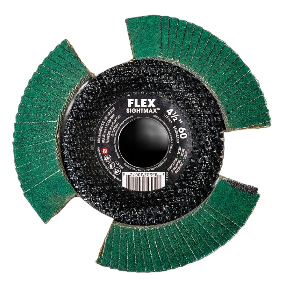 FLEX 4-1/2" SIGHTMAX 60 Grit Flap Disc FA302002