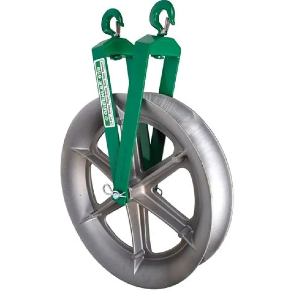 Greenlee 4000 lbs Right Angle Twin Yoke Sheave 6 639