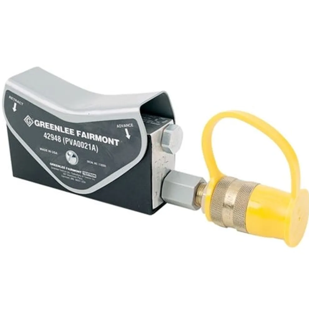 Greenlee 4 Way 3 Position Control Valve for Single-Acting Tool w/ Disconnects PVA0021