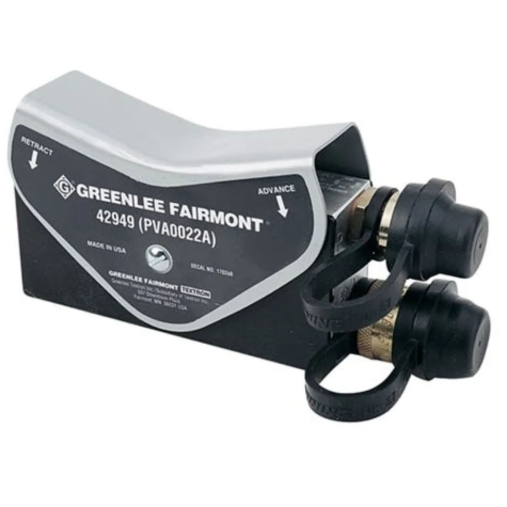 Greenlee 4 Way 3 Position Control Valve for Double-Acting Tool w/ Disconnects PVA0022