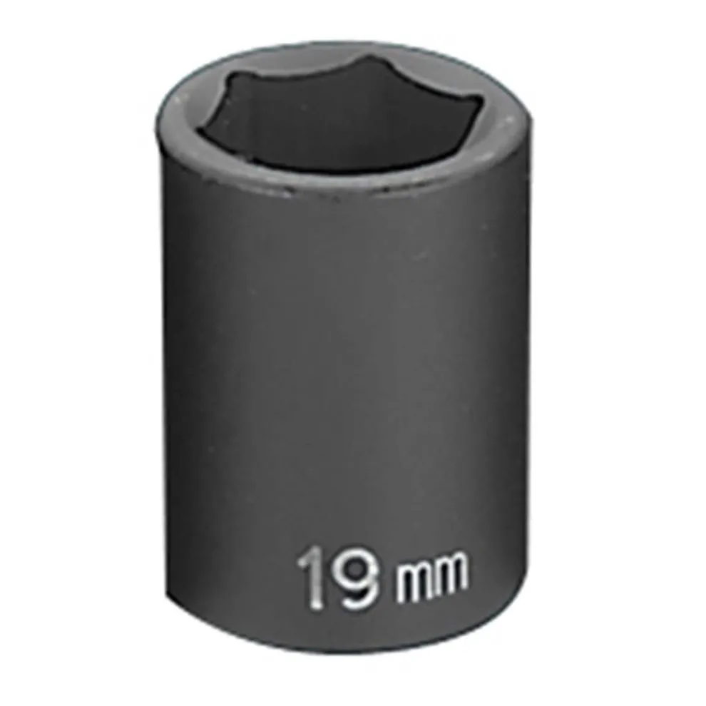 Grey Pneumatic 1/2" Drive x 19mm Standard Impact Socket 2019M