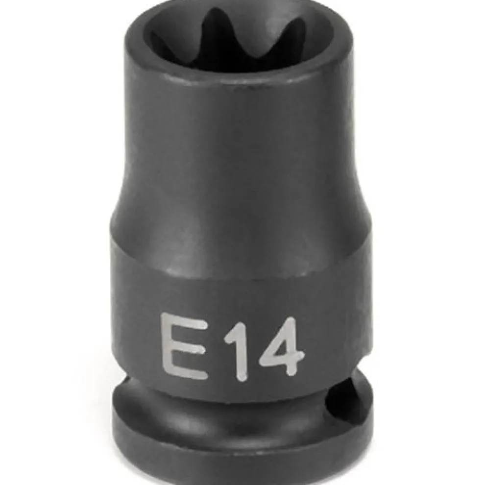 Grey Pneumatic 3/8" Drive x E14 Star Standard Impact Socket 1114ET