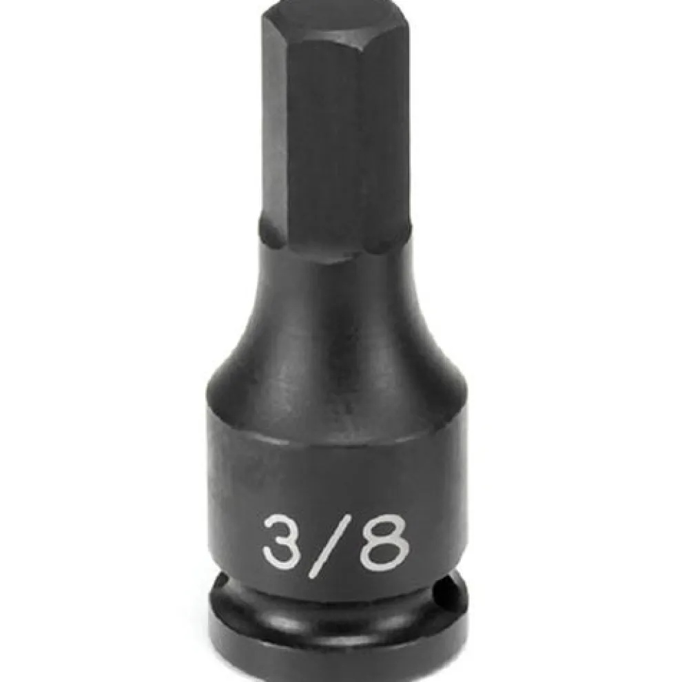 Grey Pneumatic 3/8" Drive x 3/16 Hex Driver Socket (SAE) 1906F