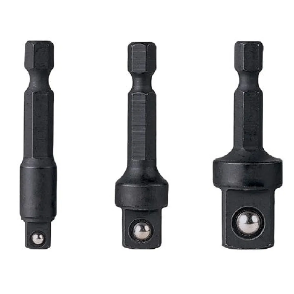 Grey Pneumatic 1/4" Hex Drive Friction Ball Adapter Set 1403HA