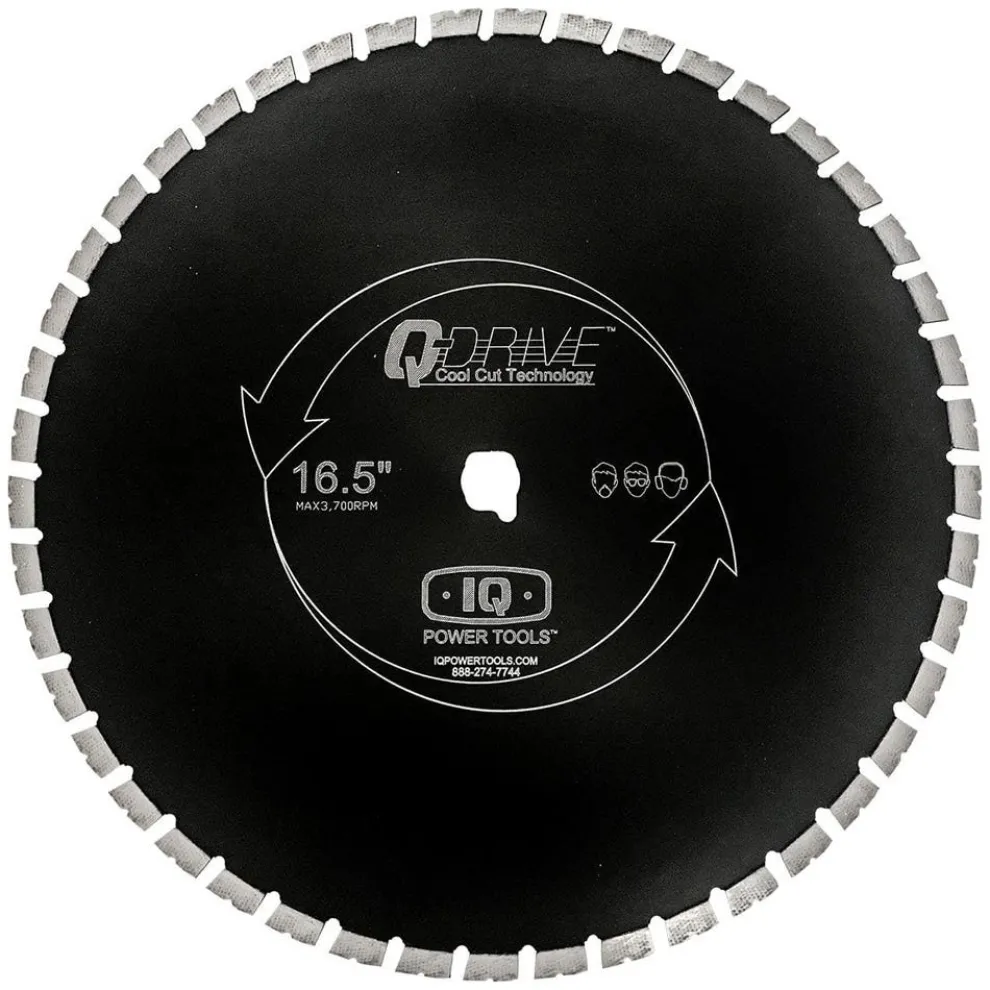 iQ 16.5" Q-Drive Arrayed Segmented Combination Diamond Blade w/ Silent Core MX16-125-QD-KP