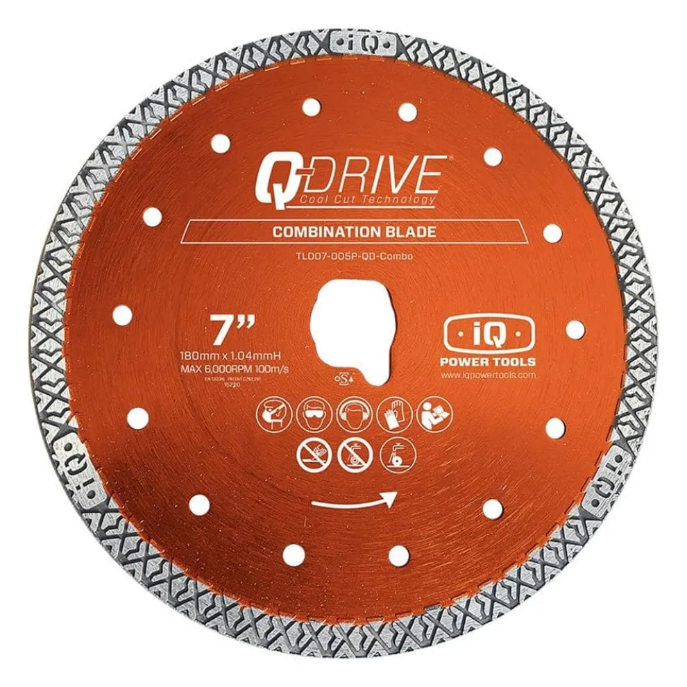 iQ 7" Q-Drive Combination Diamond Blade (for use with iQ228CYCLONE) T07-005P-QD-CB