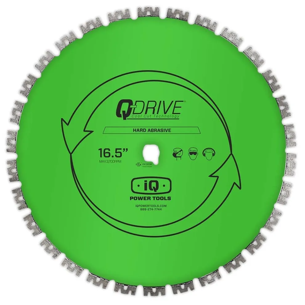 iQ 16.5" Q-Drive M-Segment Aggressive Aggregate Diamond Blade MX16-118-QD-MX