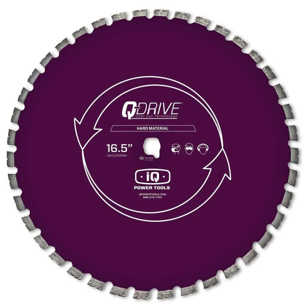iQ 16.5" Q-Drive Segmented Super Hard Material Diamond Blade MX16-125-QD-HM3