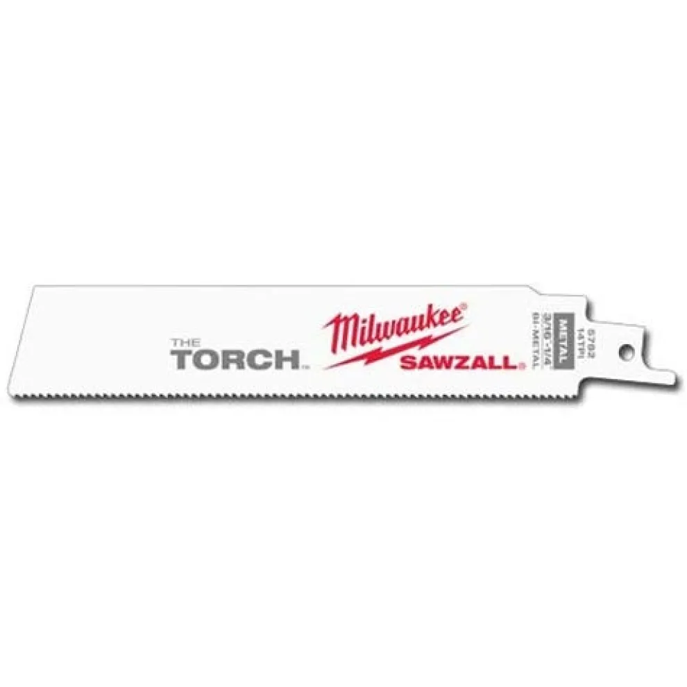 Milwaukee 6" 10 TPI Sawzall Torch Metal Demolition Blade (Each) 48-01-7712