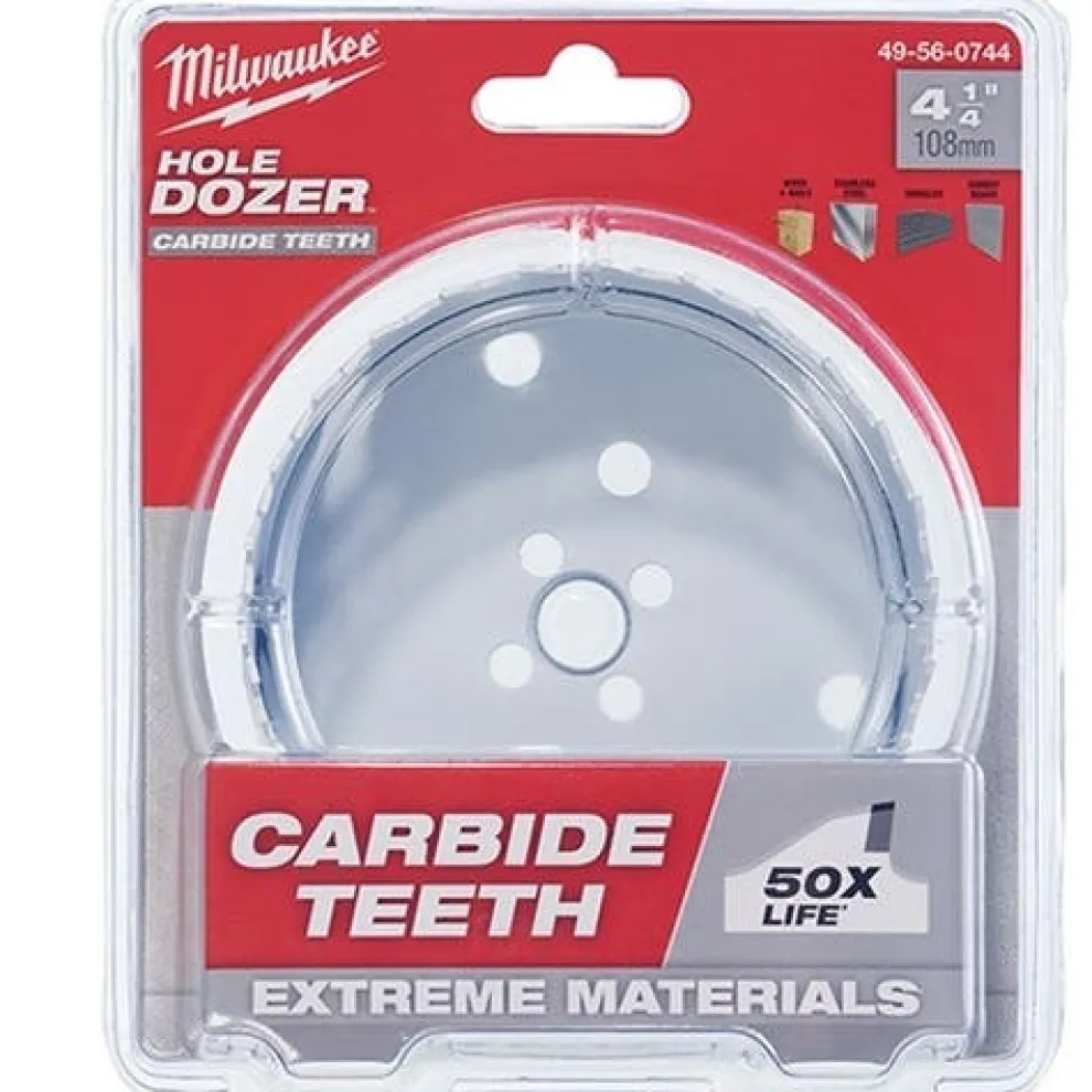 Milwaukee 4-1/4" Carbide Teeth Hole Dozer Hole Saw 49-56-0744