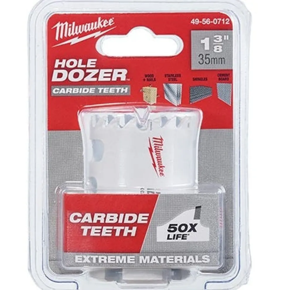Milwaukee 1-3/8" Carbide Teeth Hole Dozer Hole Saw 49-56-0712