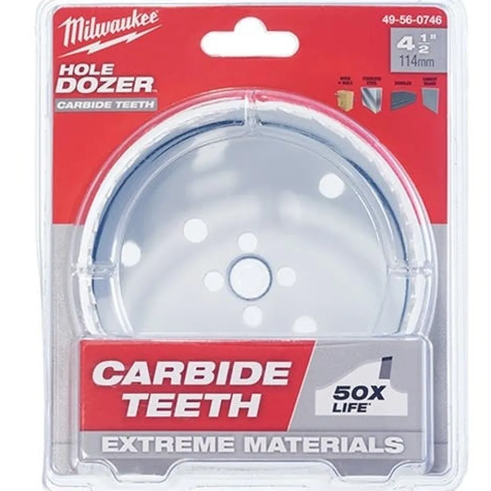 Milwaukee 4-1/2" Carbide Teeth Hole Dozer Hole Saw 49-56-0746