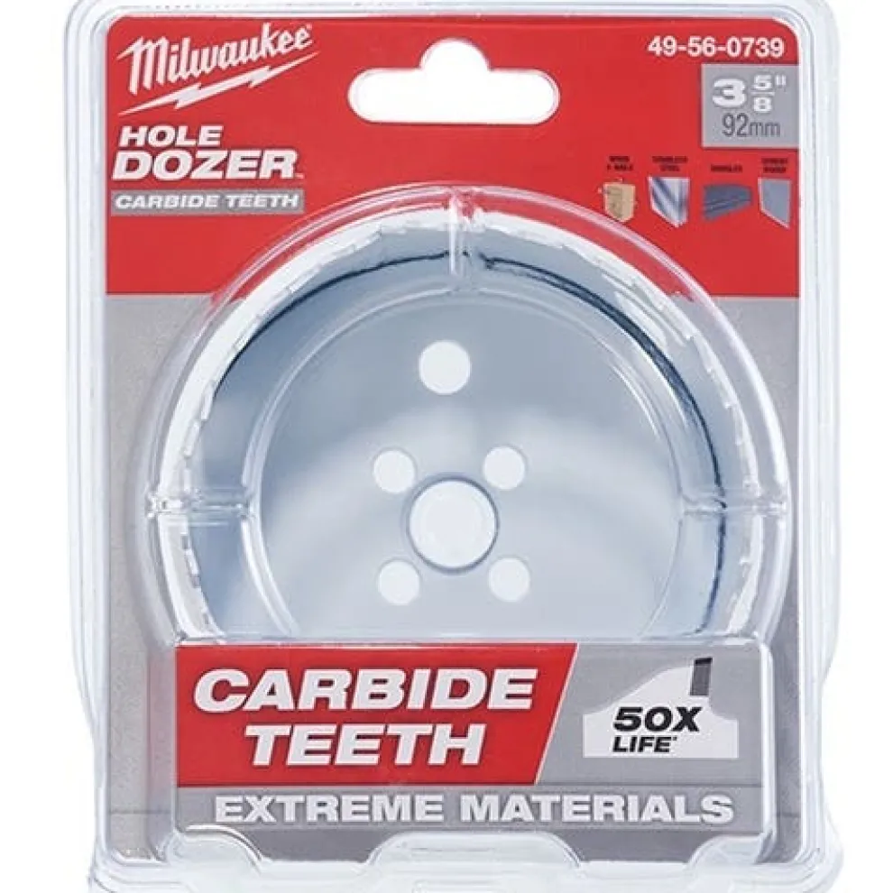 Milwaukee 3-5/8" Carbide Teeth Hole Dozer Hole Saw 49-56-0739