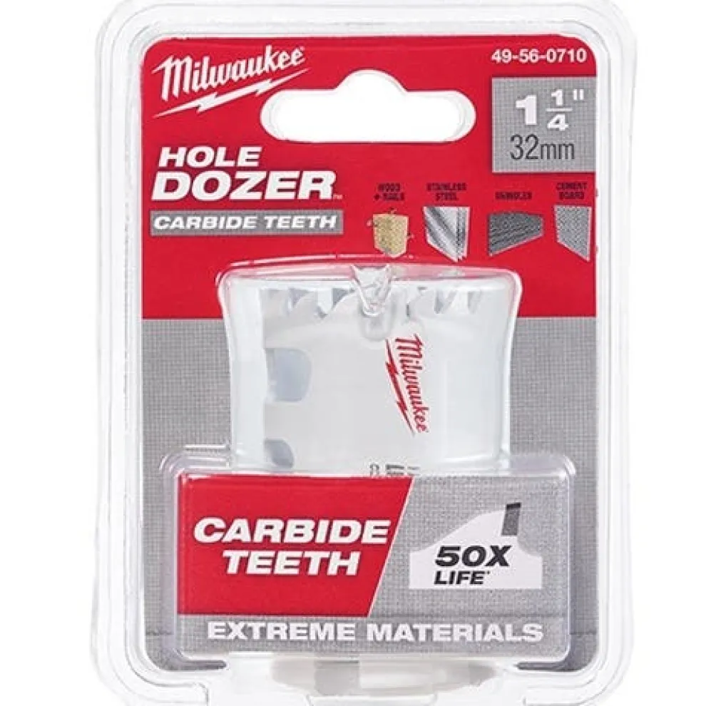 Milwaukee 1-1/4" Carbide Teeth Hole Dozer Hole Saw 49-56-0710