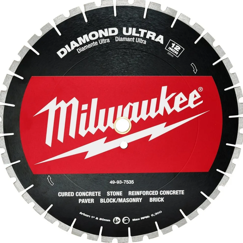 Milwaukee 12" Diamond Ultra Segmented Blade 49-93-7535
