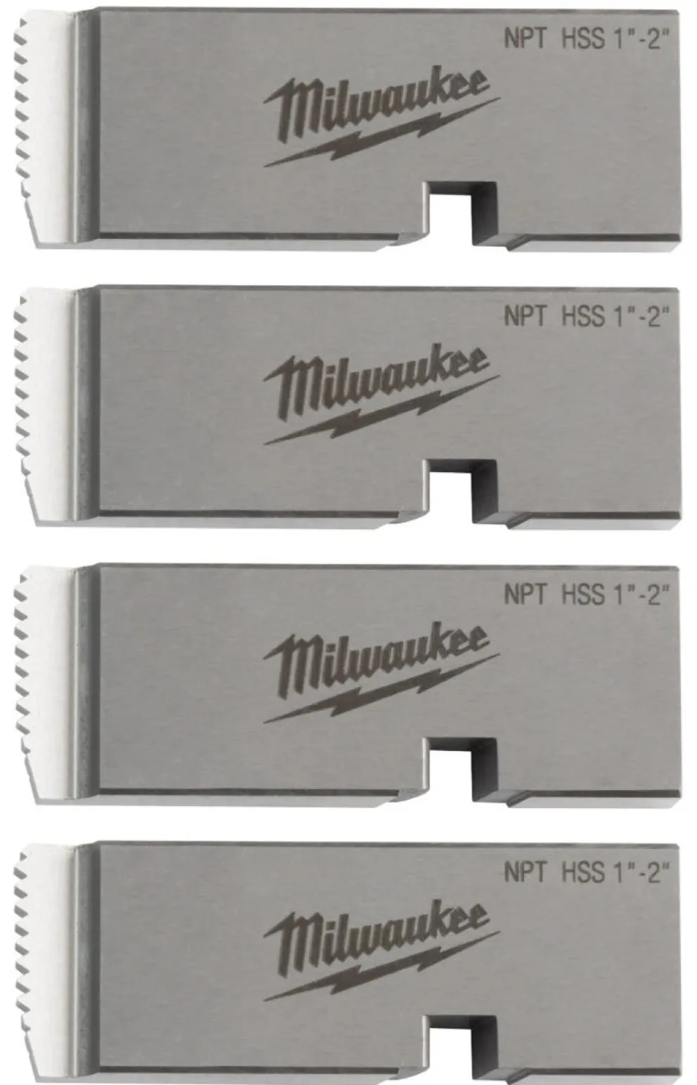 Milwaukee 1"-2" HIGH SPEED FOR STAINLESS NPT Universal Pipe Threading Dies 48-36-1206
