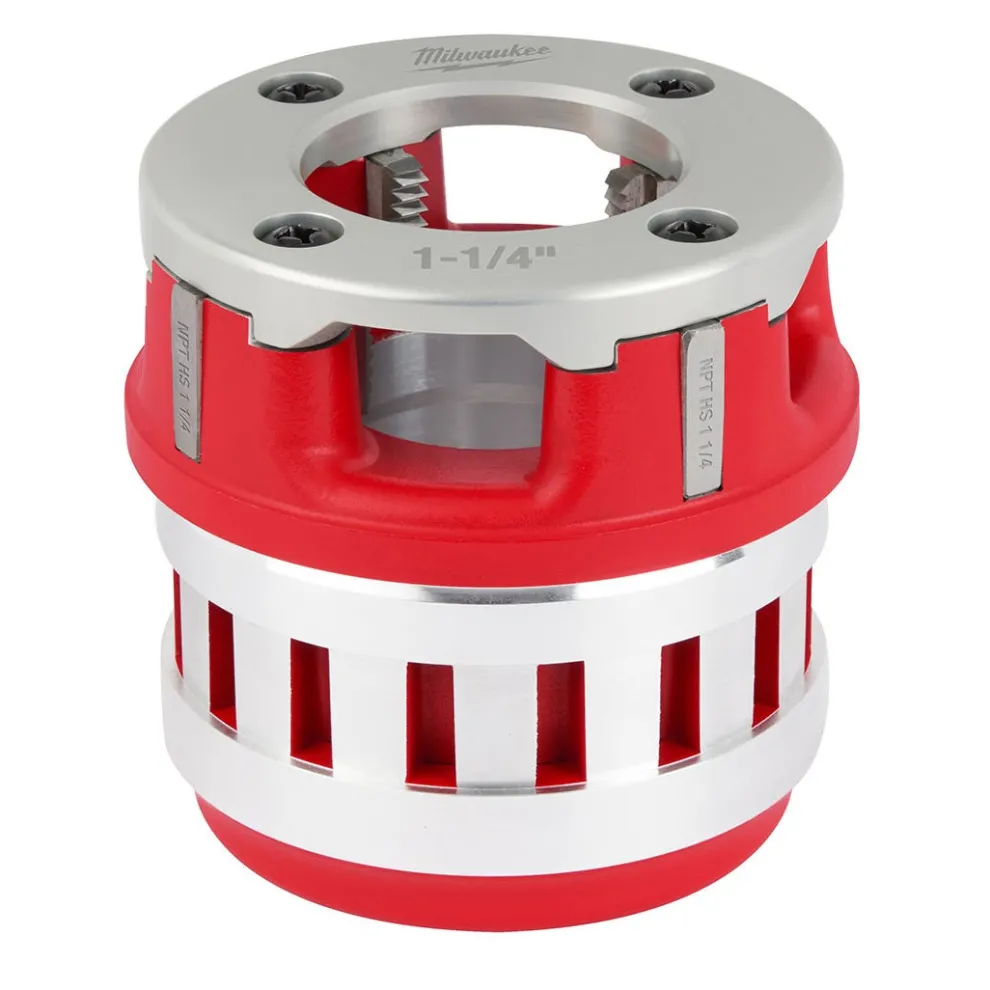 Milwaukee 1-1/4" High Speed NPT 12R Pipe Threading Forged Aluminum Die Head 48-36-1010