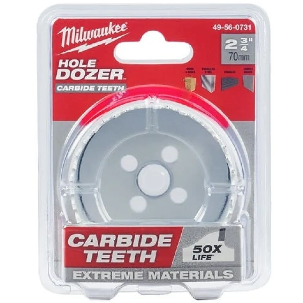 Milwaukee 2-3/4" Hole Dozer with Carbide Teeth 49-56-0731