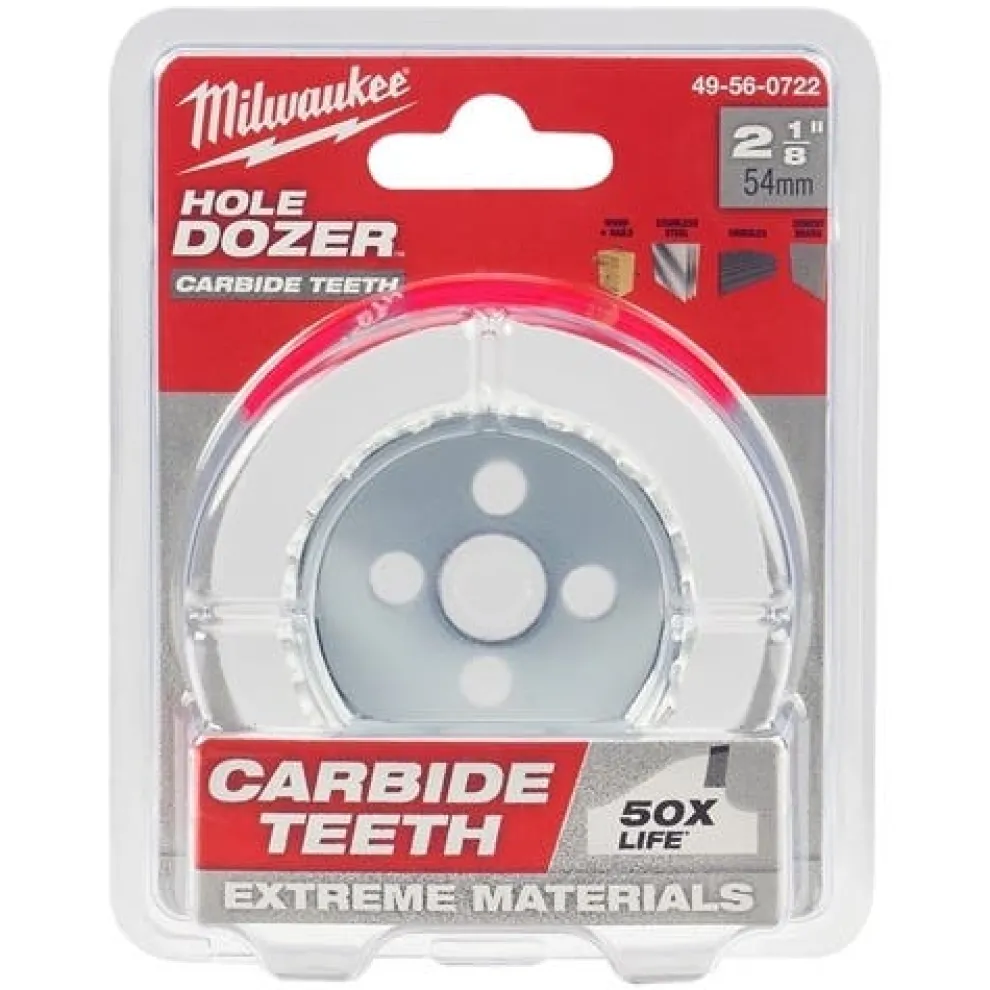 Milwaukee 2-1/8" Hole Dozer with Carbide Teeth 49-56-0722