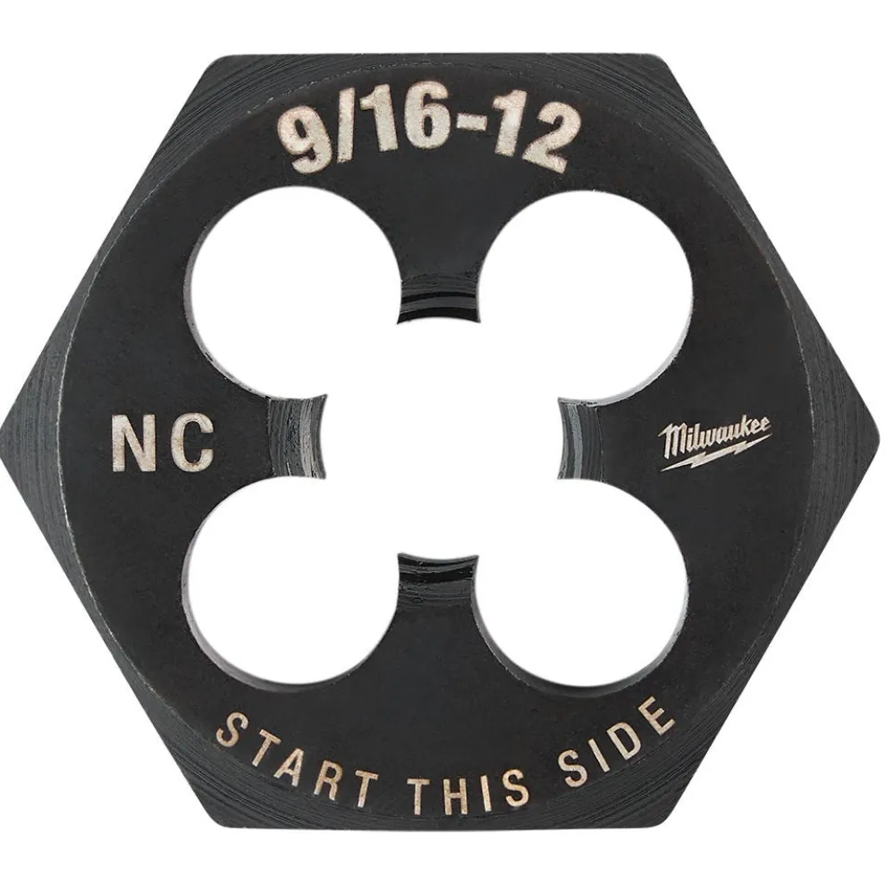 Milwaukee 9/16"-12 NC 1-7/16" Hex Threading Die 49-57-5365