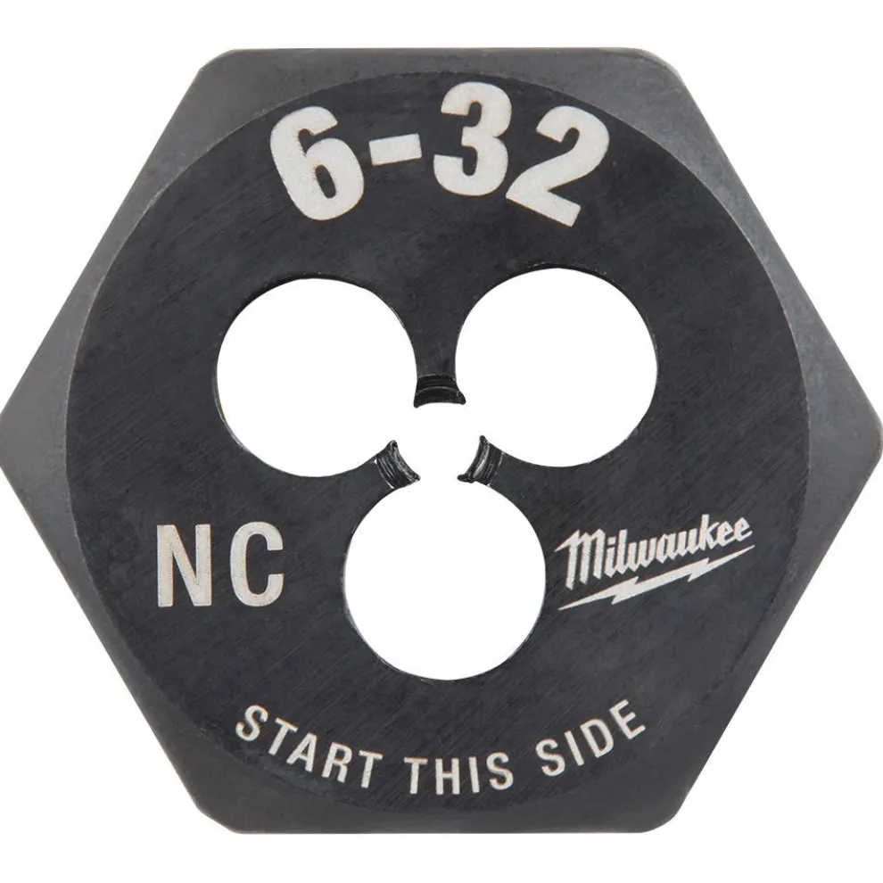 Milwaukee 6-32 NC 1-Inch Hex Threading Die 49-57-5315