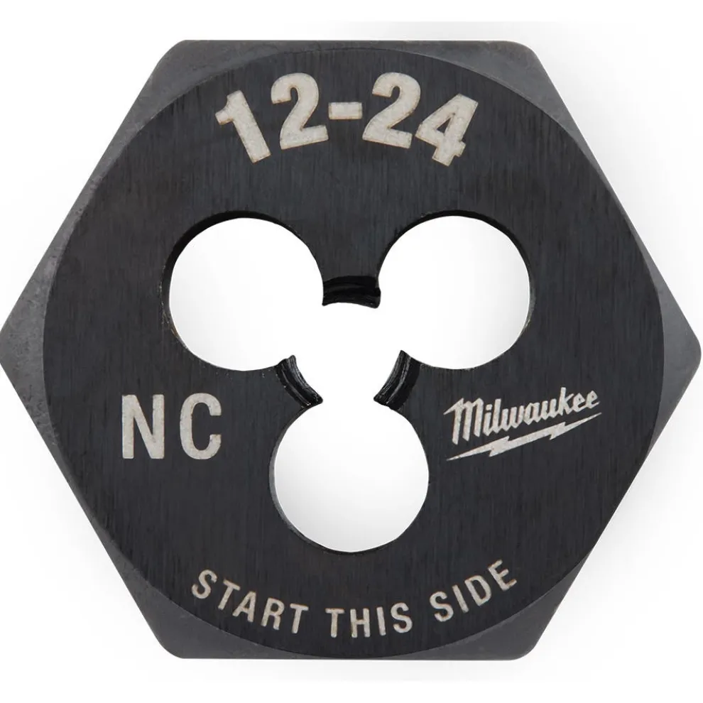 Milwaukee 12-24 NC 1-Inch Hex Threading Die 49-57-5330
