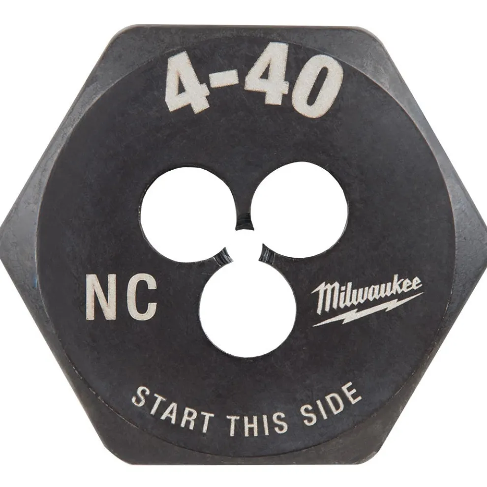 Milwaukee 4-40 NC 1-Inch Hex Threading Die 49-57-5308