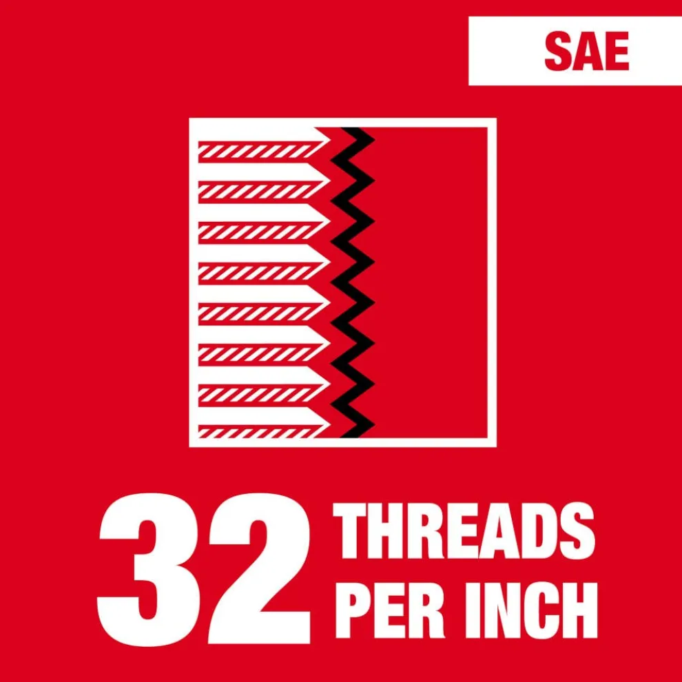 Milwaukee 6-32 NC Straight Flute Plug Tap & #36 Drill Bit 49-57-5515
