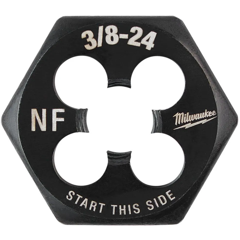 Milwaukee 3/8"-24 NF 1-Inch Hex Threading Die 49-57-5351