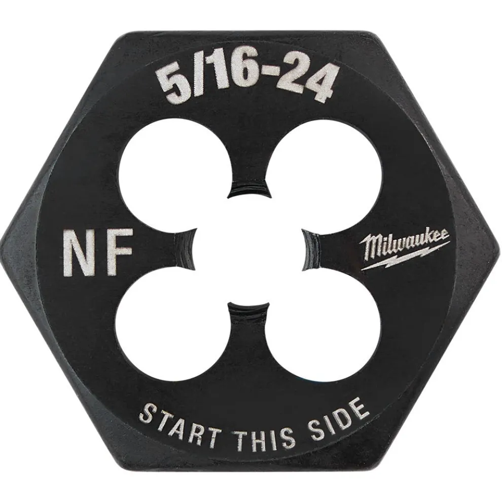 Milwaukee 5/16"-24 NF 1-Inch Hex Threading Die 49-57-5344